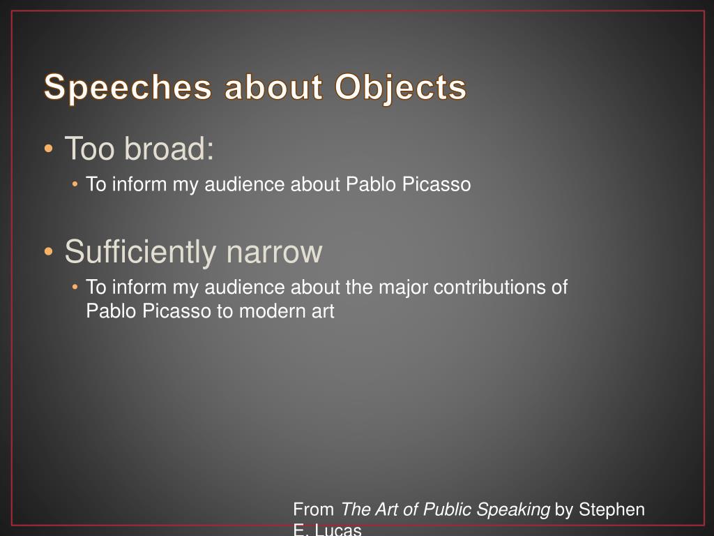 lucas speech central idea lucas speech central idea