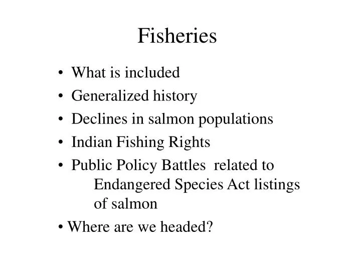 fisheries n.