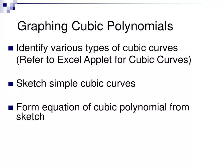 Ppt Graphing Cubic Polynomials Powerpoint Presentation Free