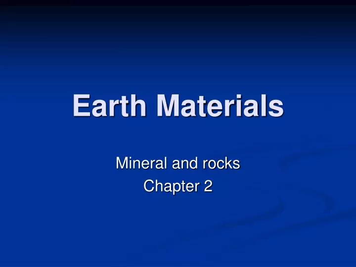 earth materials n.