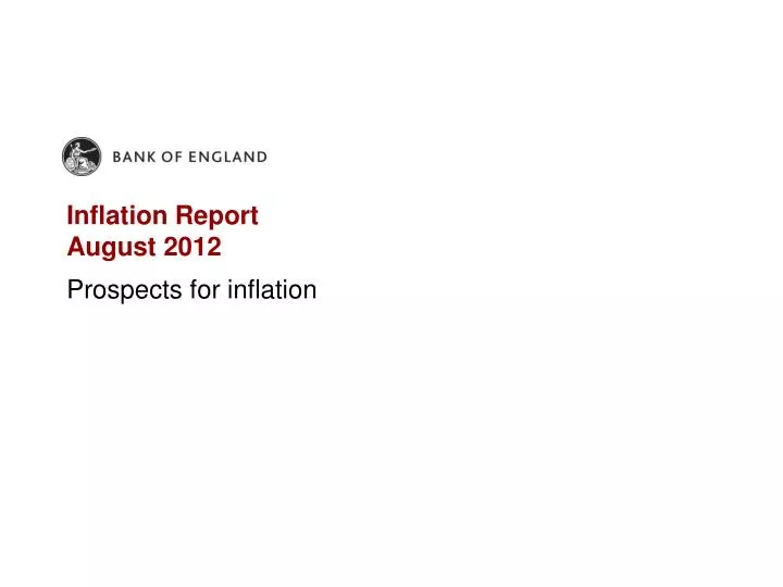 inflation report august 2012 n.