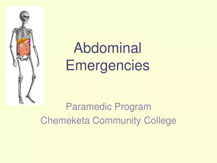 Ppt Abdominal Emergencies Powerpoint Presentation Free Download Id