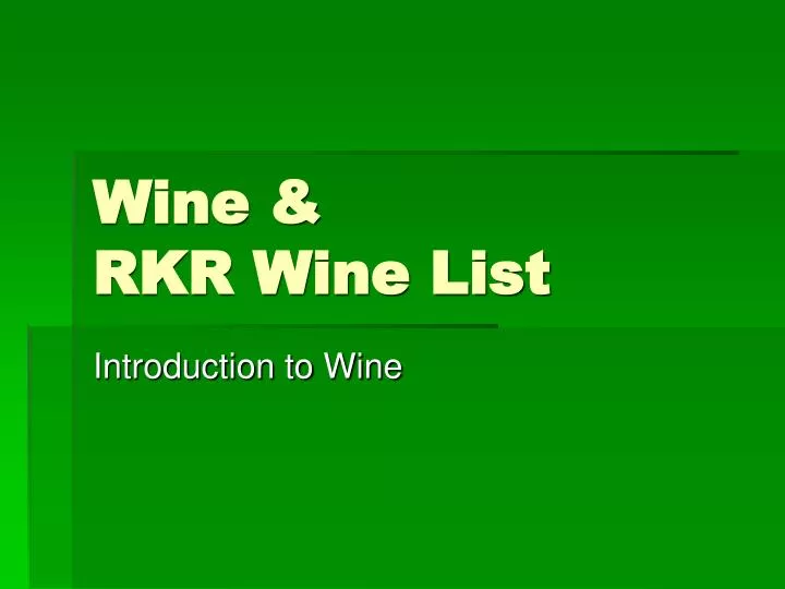 wine rkr wine list n.
