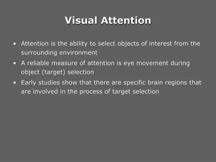 visual attention paradigm definition