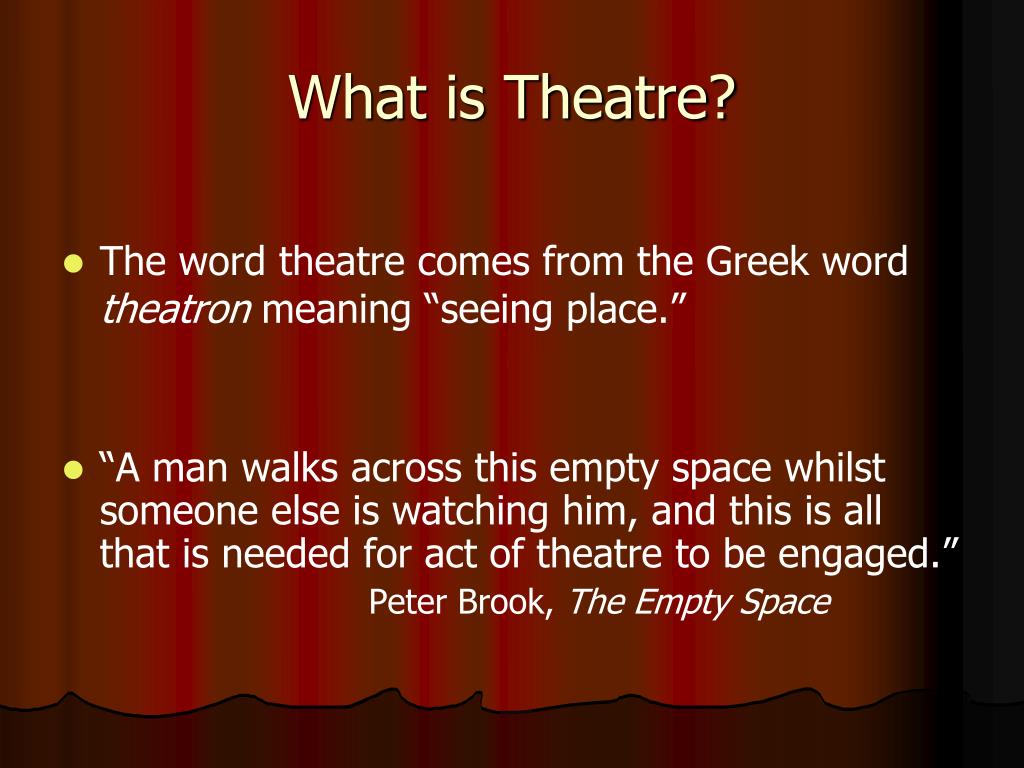 presentation theatre definition