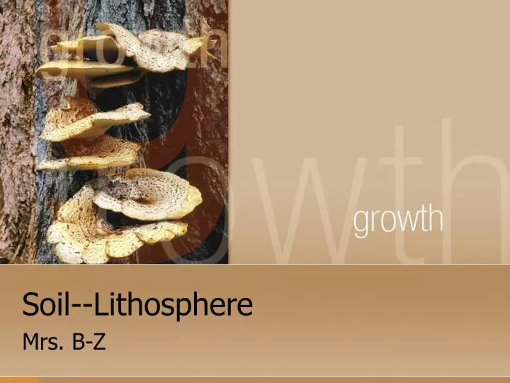 soil lithosphere n.