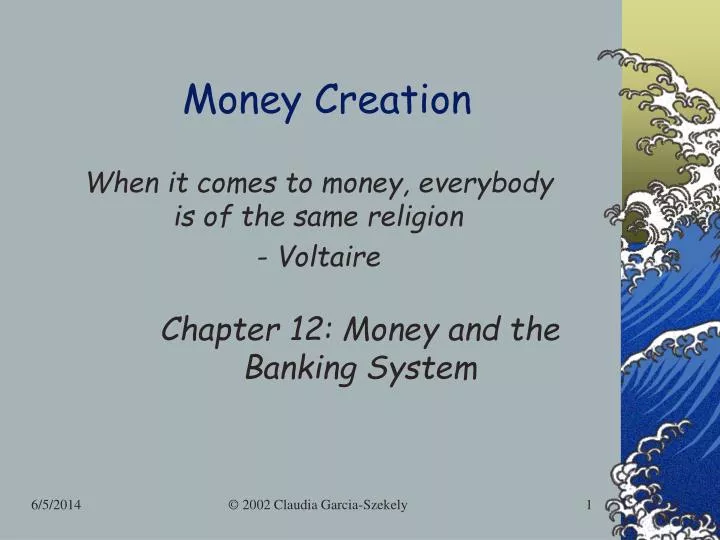 Ppt Money Creation Powerpoint Presentation Id 1034485 - money creation