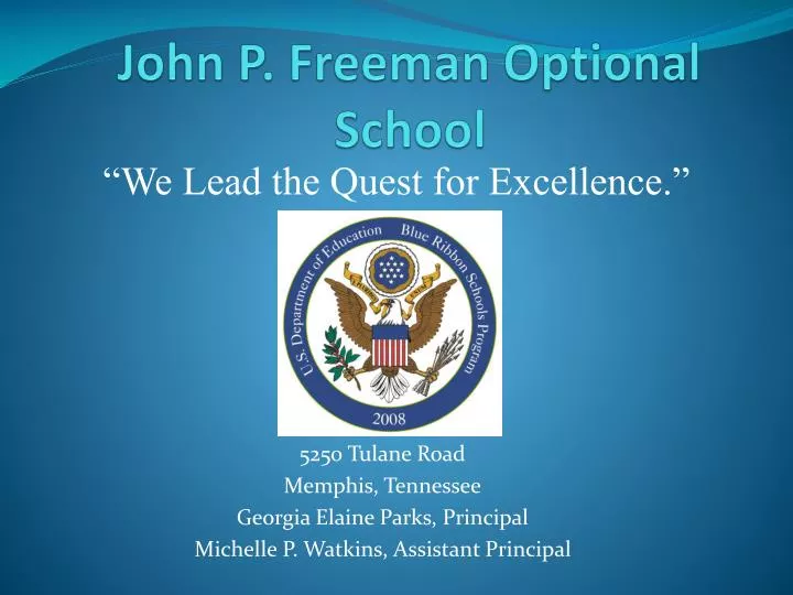 john p freeman optional school n.