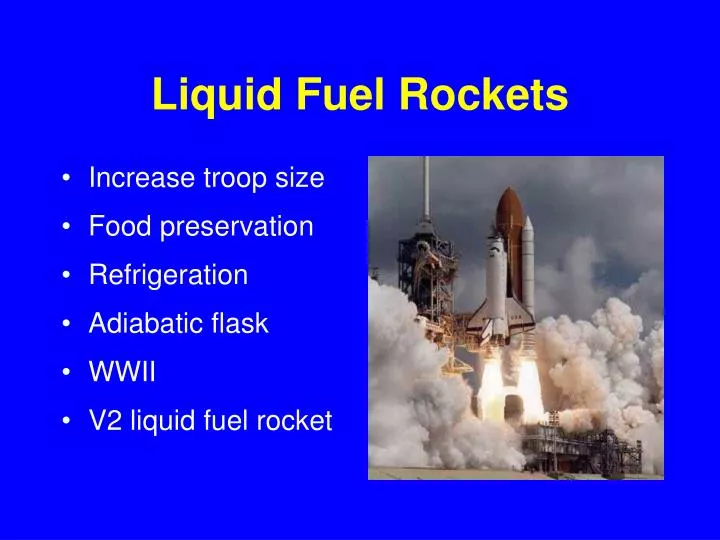 PPT Liquid Fuel Rockets PowerPoint Presentation, free download ID