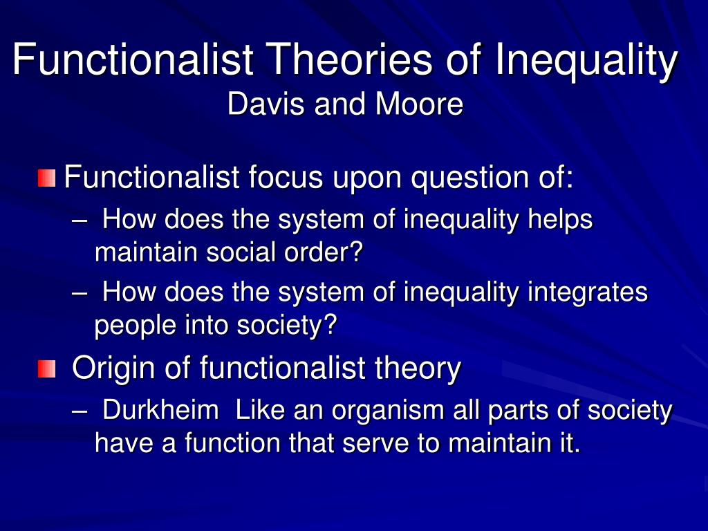 functionalist inequality essay