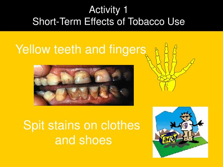 effects of tobacco use on the effects of tobacco use on the