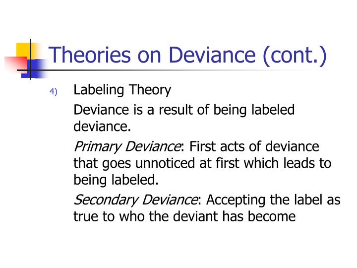 define deviancy theory define deviancy theory