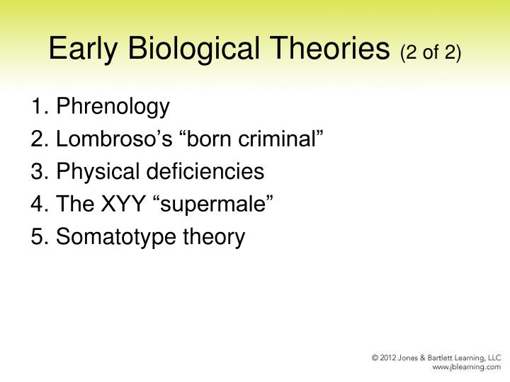 what is biological theory of crime causation