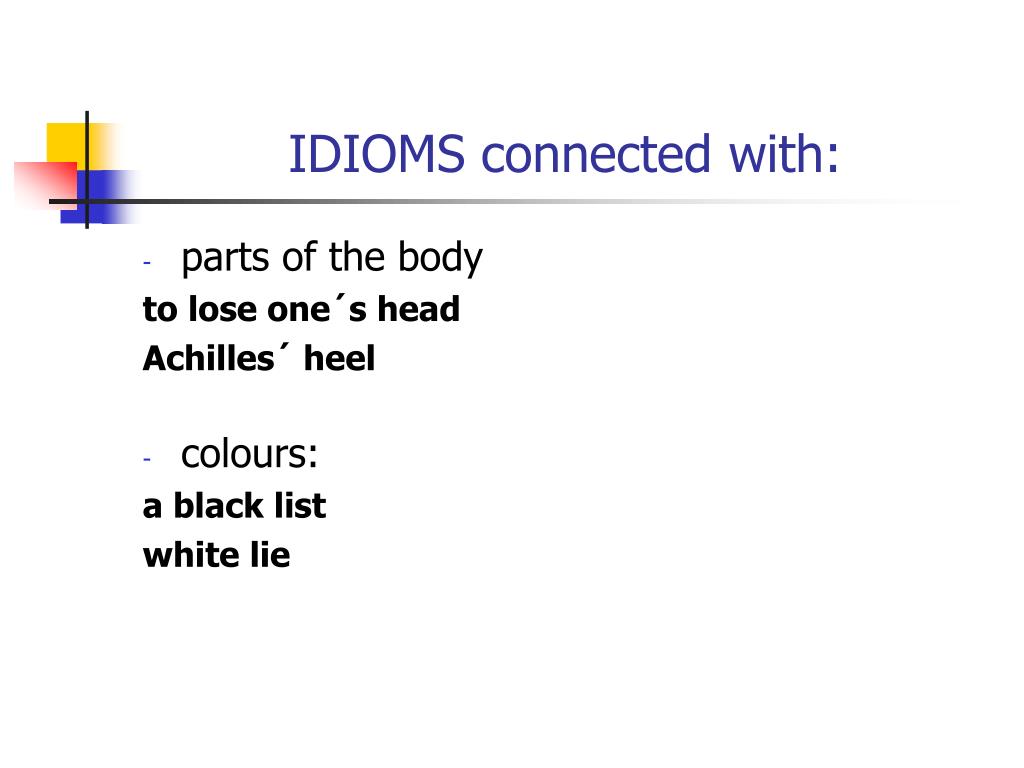 idioms connected with l