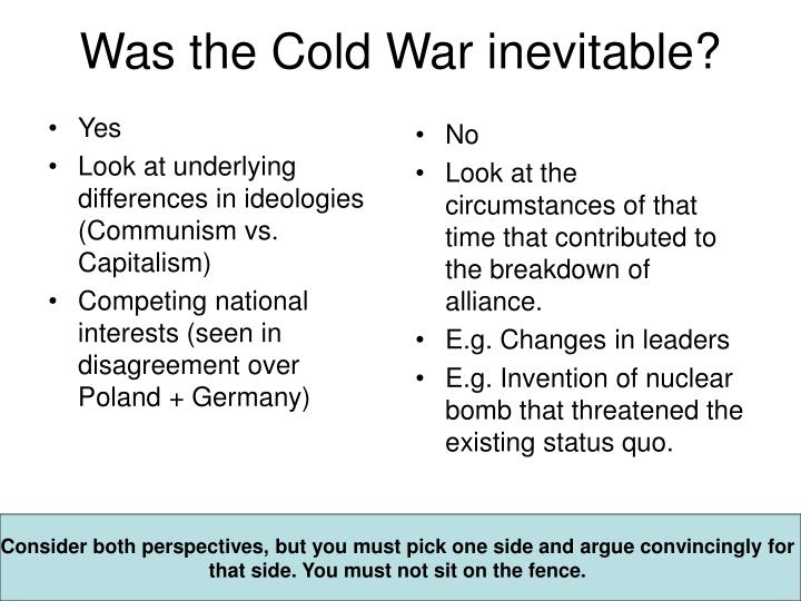 Was the cold war inevitable essay