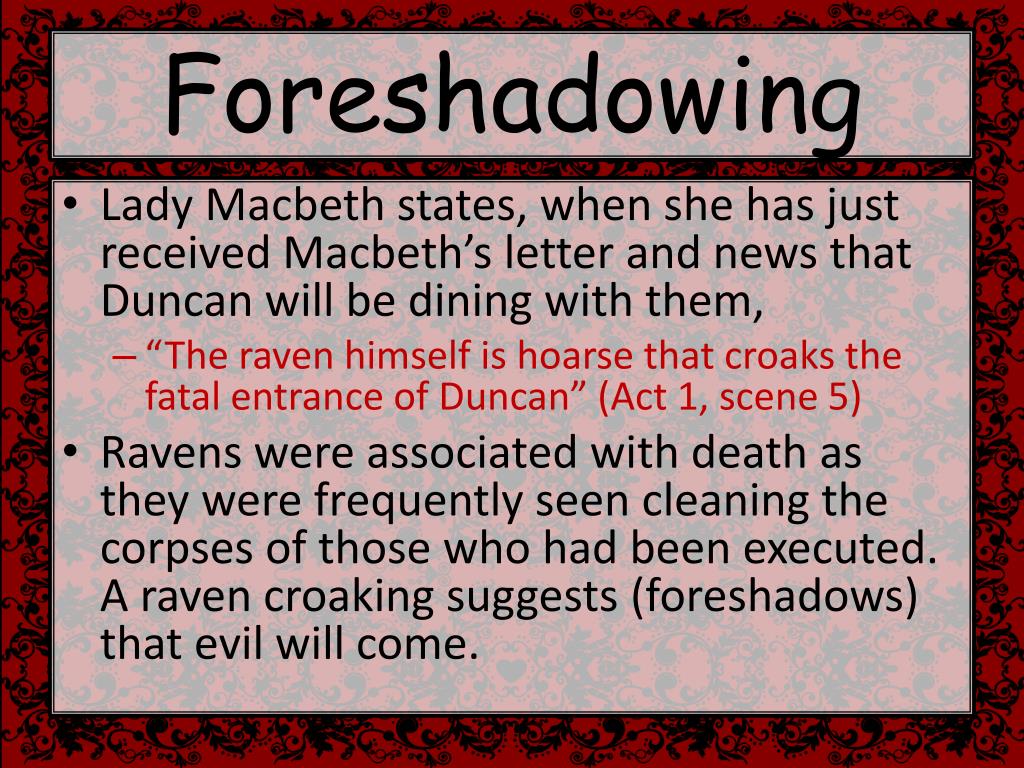 macbeth foreshadowing essay