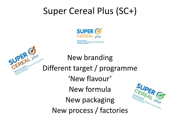 PPT - Challenges & Opportunities to produce Super Cereal Plus (CSB++ ...
