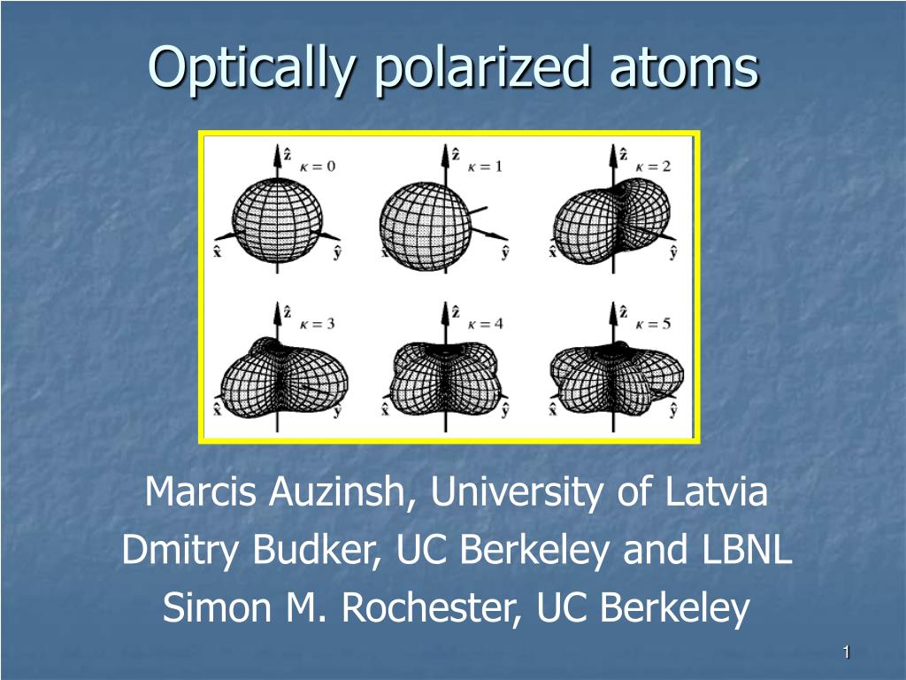 optically polarized atoms l