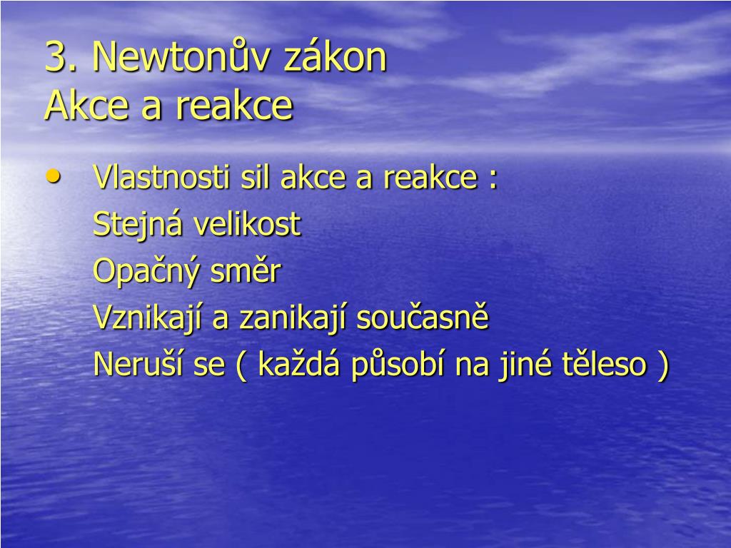 PPT - Newtonovy Zákony PowerPoint Presentation, Free Download - ID:1044259