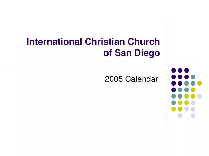 international christian church of san diego n.