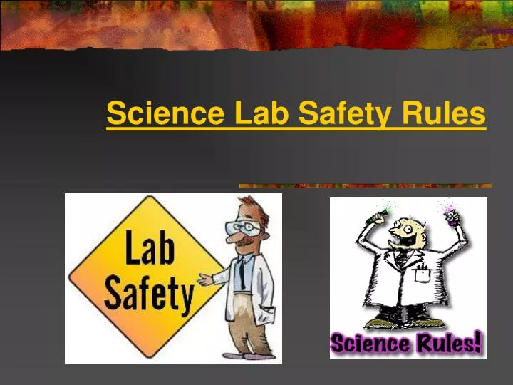 science lab safety rules n.