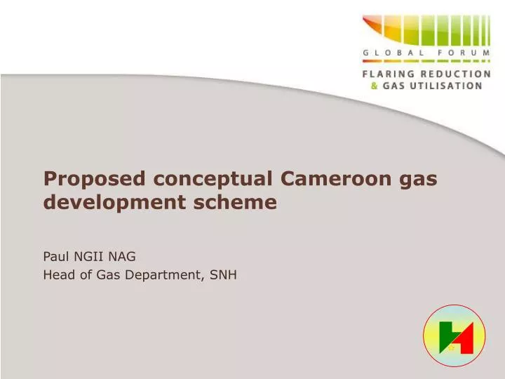 proposed conceptual cameroon gas development scheme n.