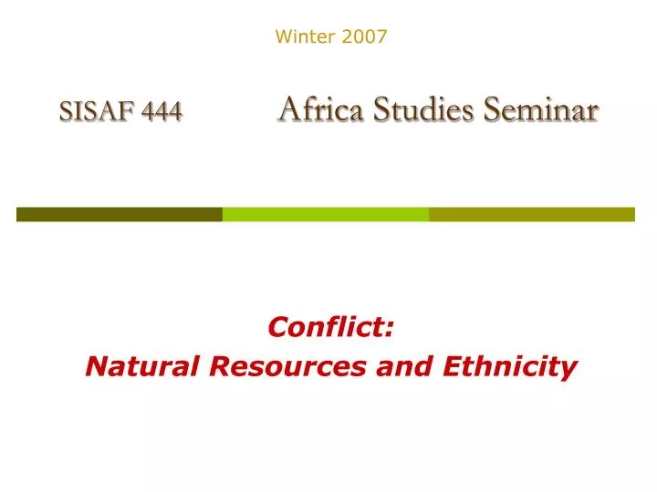 sisaf 444 africa studies seminar n.