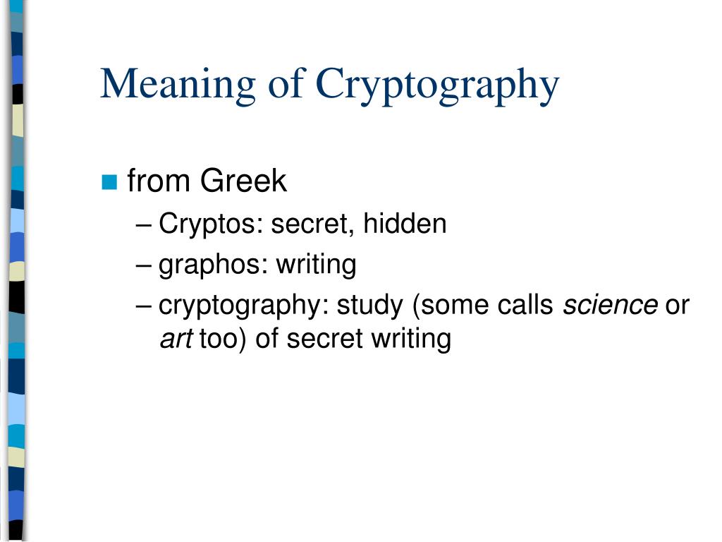 Cryptography Meaning : What Is Cryptography Quora - Like a physical key