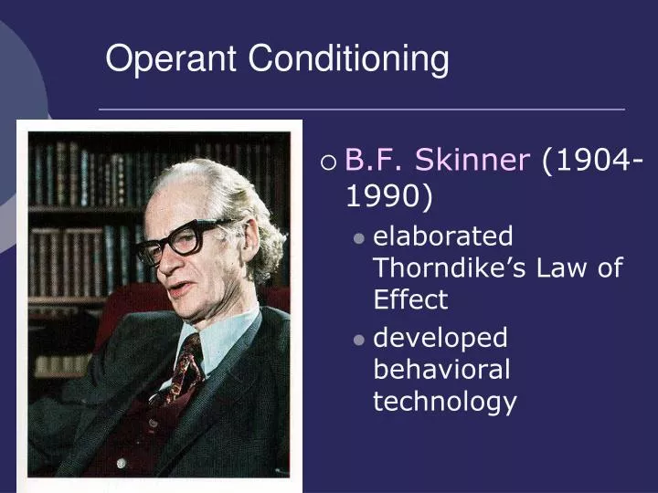 operant conditioning n.