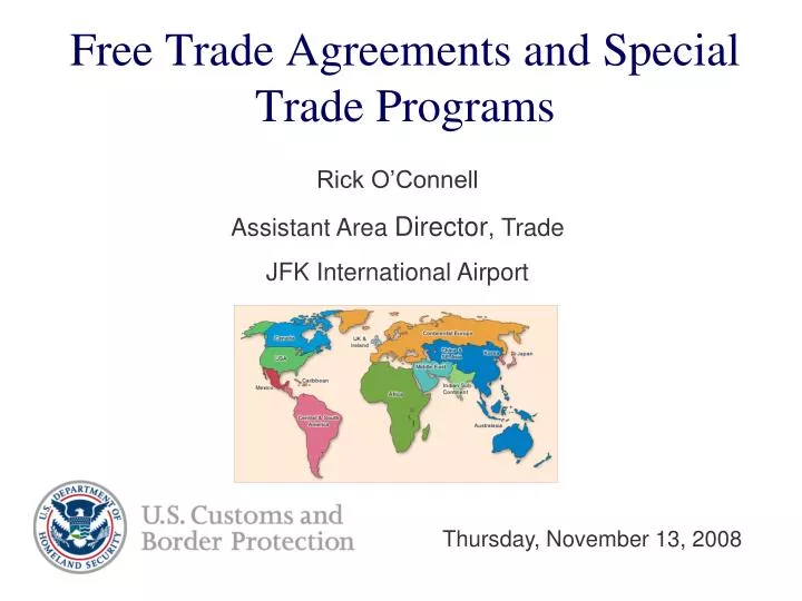 free trade agreements and special trade programs n.