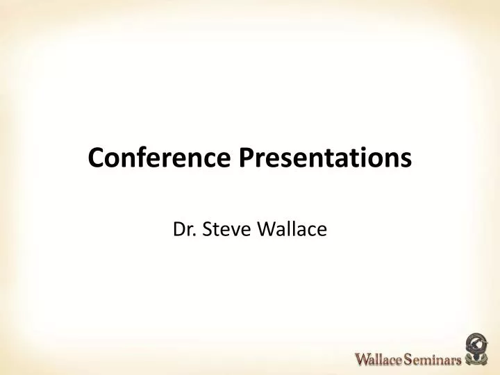 conference presentations n.