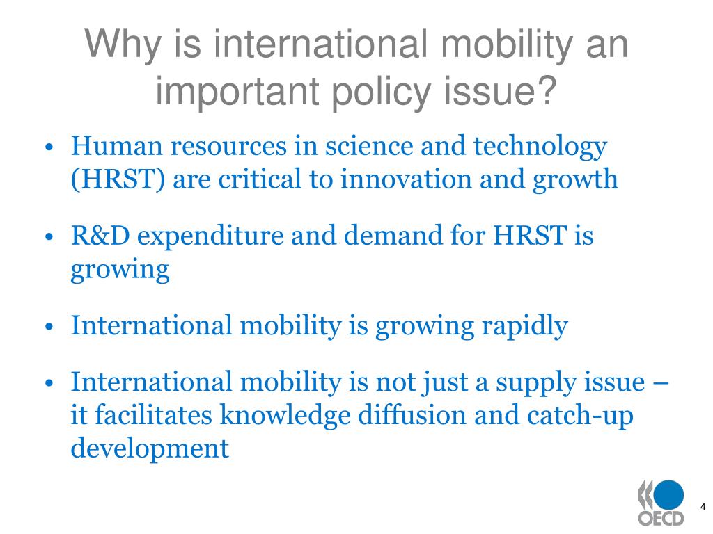 PPT - The international mobility of researchers: recent trends and ...