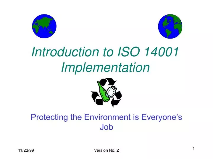introduction to iso 14001 implementation n.