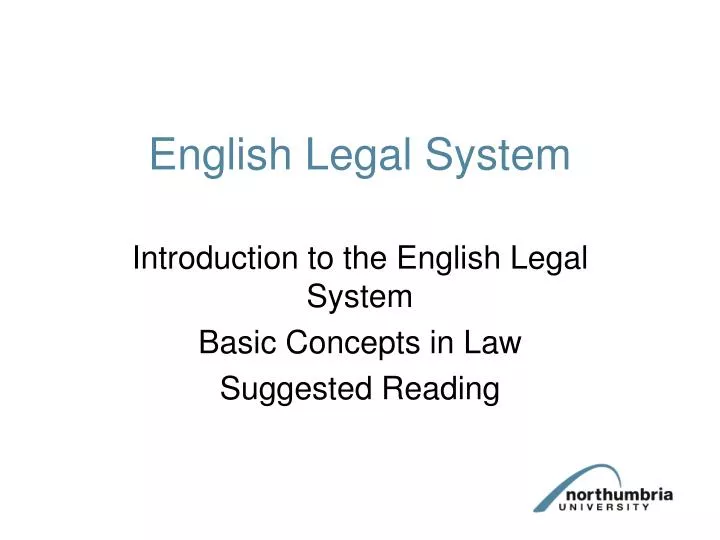 english legal system n.