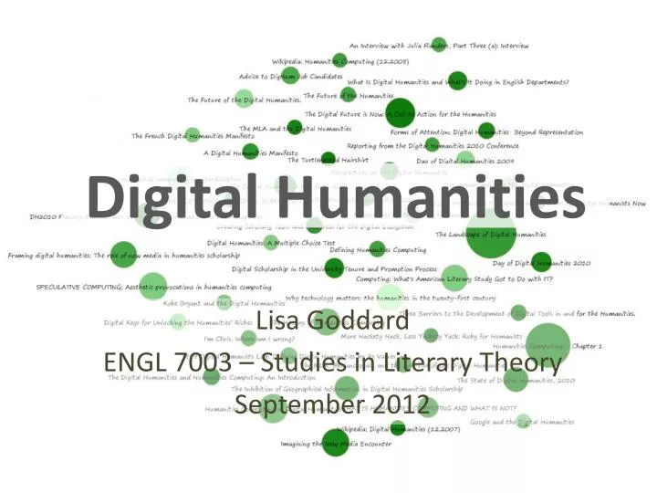 PPT Digital Humanities PowerPoint Presentation, free download ID