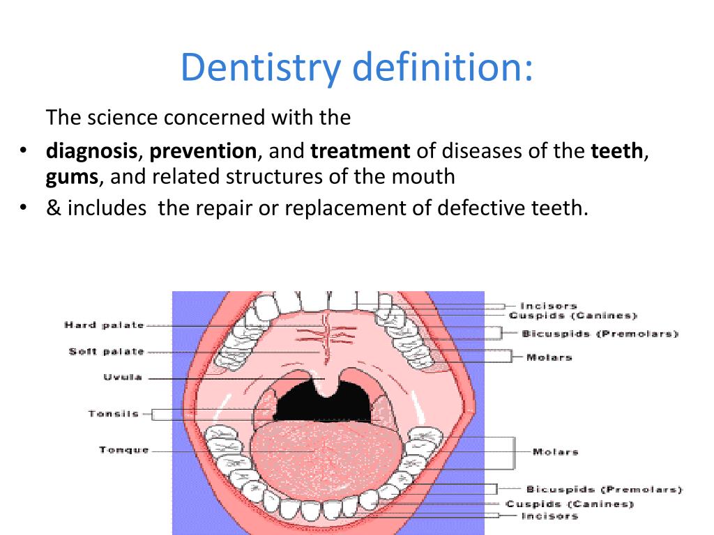 PPT Dentistry definition PowerPoint Presentation, free download ID