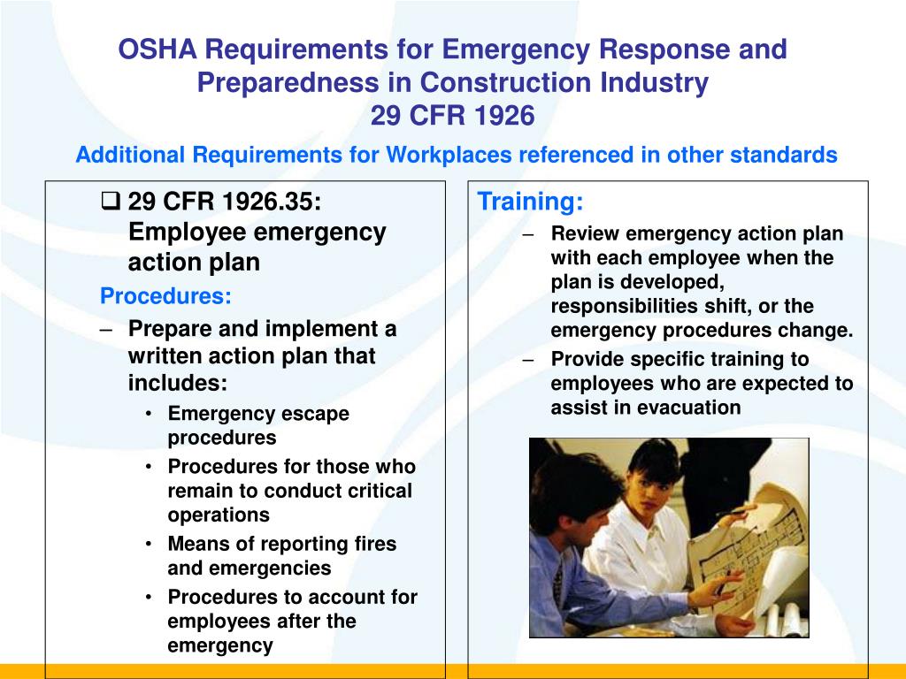 Emergency Action Plan Osha 1926