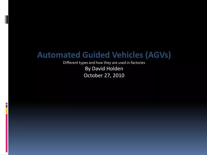 automated guided vehicle ppt