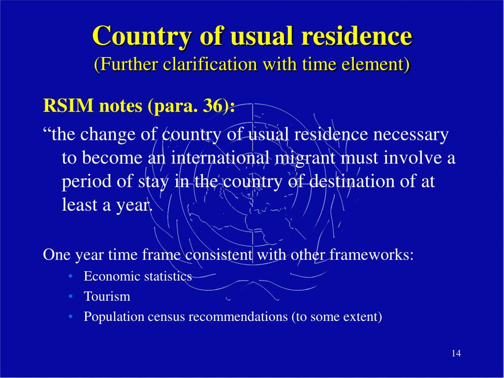 PPT A review of the United Nations for statistics on international migration