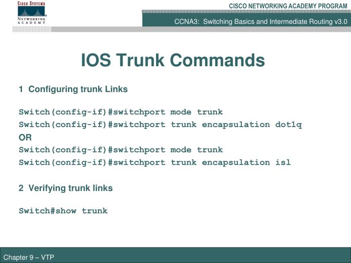 PPT VLAN Trunking Protocol PowerPoint Presentation ID1051656