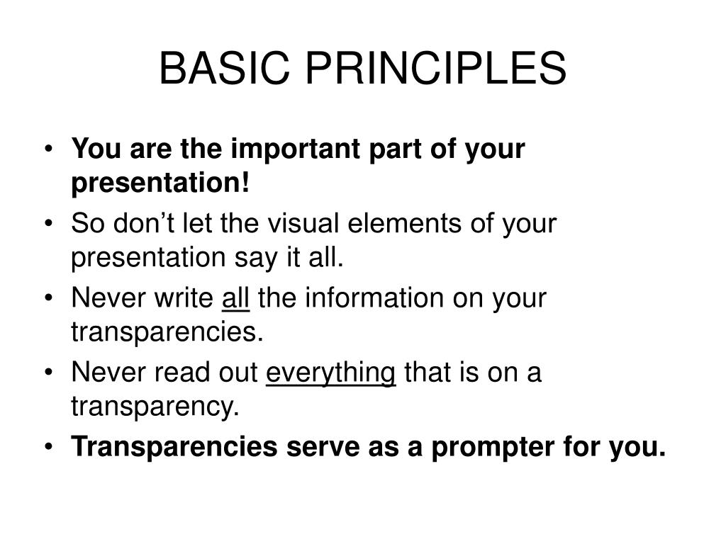 the basic unit of a presentation