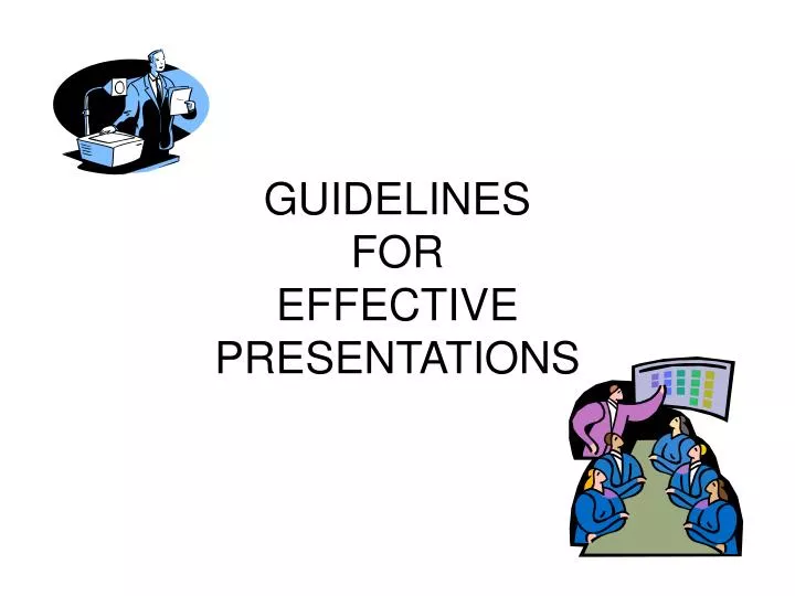 guidelines for effective powerpoint presentations