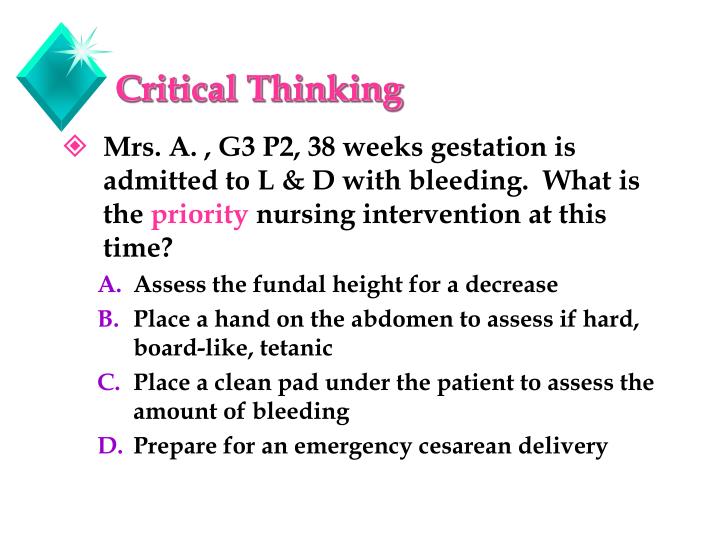 nursing diagnosis for cesarean birth