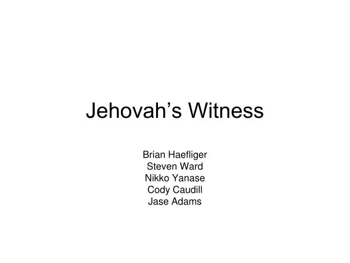 Witness Powerpoint Background PPT - Jehovah’s Witness PowerPoint Presentation, free download - ID:1052907