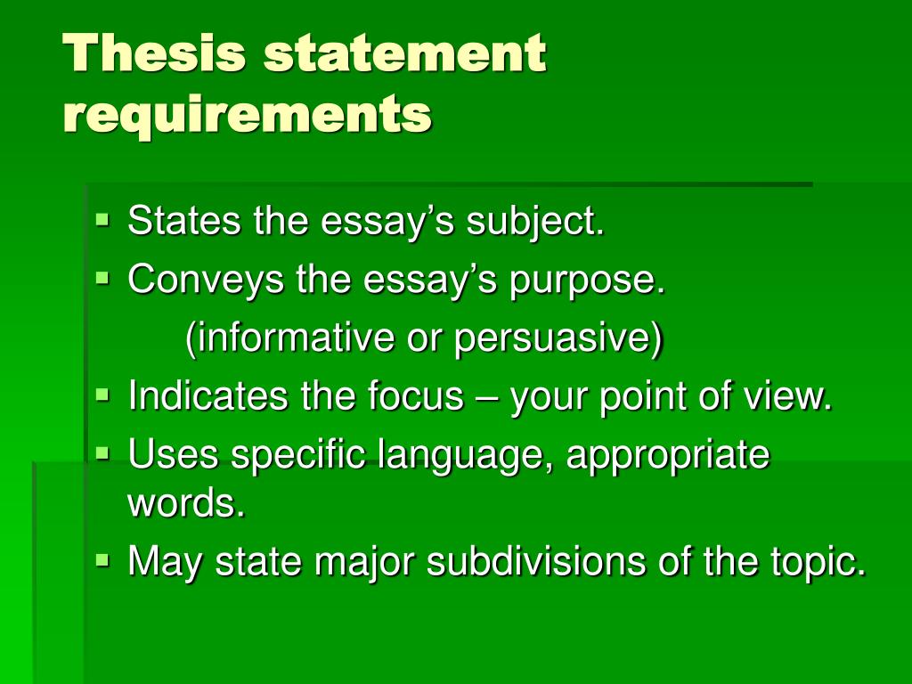 abog thesis requirements
