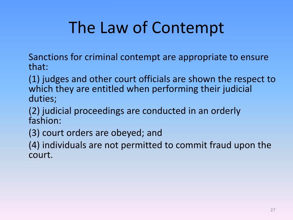 Contempt of Court: Definition, Essential Elements, and Example
