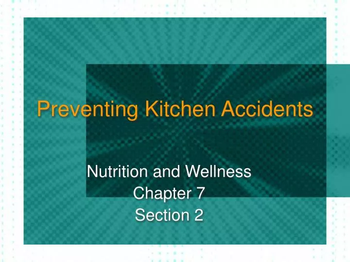 preventing kitchen accidents n.