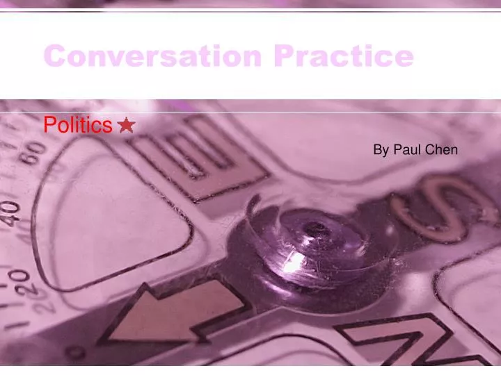 conversation practice n.