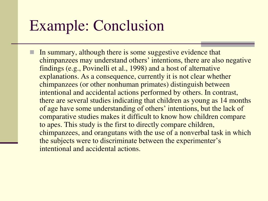 example conclusion for literature review
