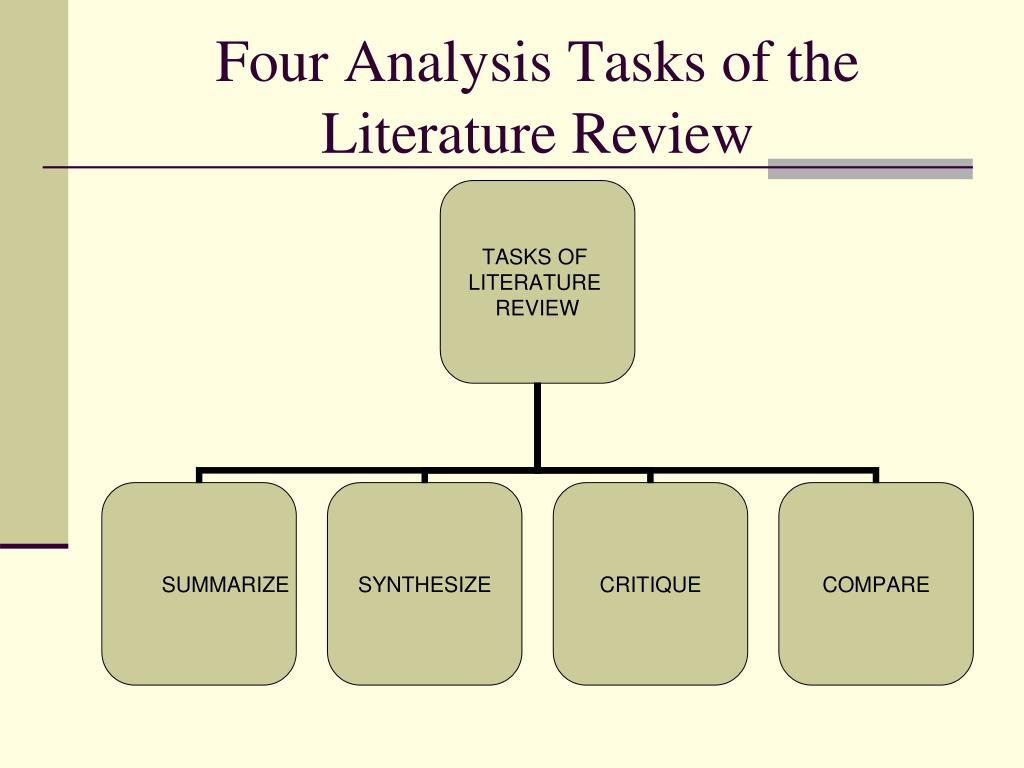 literature review of task